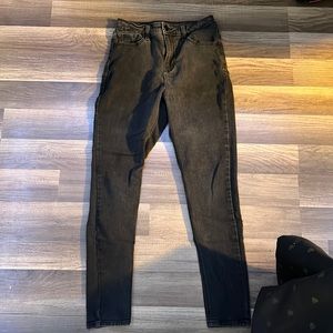 Hi Rise Skinny Black NOBO Jeggings Size 9
